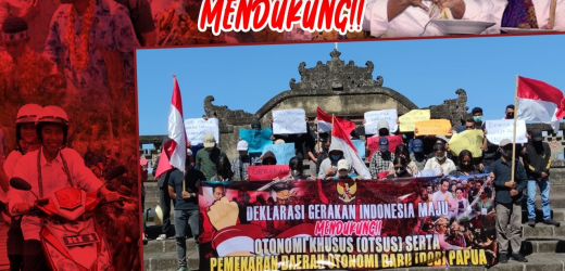 Aksi Deklarasi Gerakan Indonesia Maju Mendukung Otsus Dan Pemekaran Papua